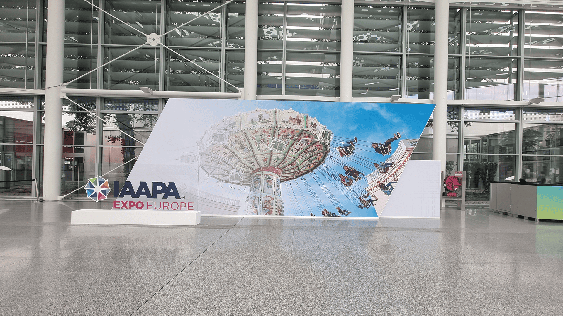 Process automation for IAAPA Expo Europe 2023 branding and signage event signs and event prints